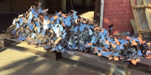 L.A. artist Heath Satow's life-size cenotaph sculpture in honor of murdered transgender people.
