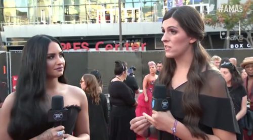 Danica Roem appears at American Music Awards as guest of Demi Lovato