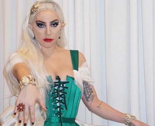 Lady Gaga as an elf
