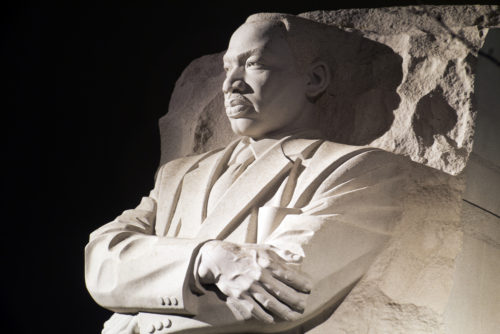 The Martin Luther King, Jr. memorial in Washington, DC.