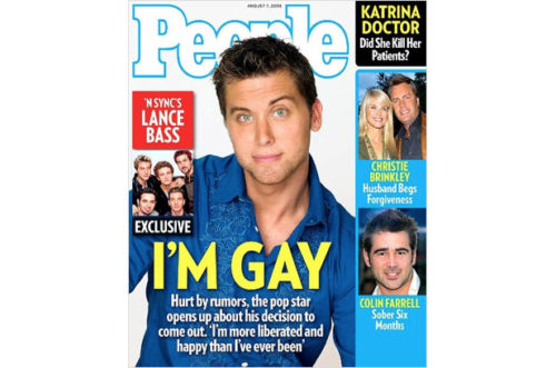 Lance Bass came out on the cover of People Magazine