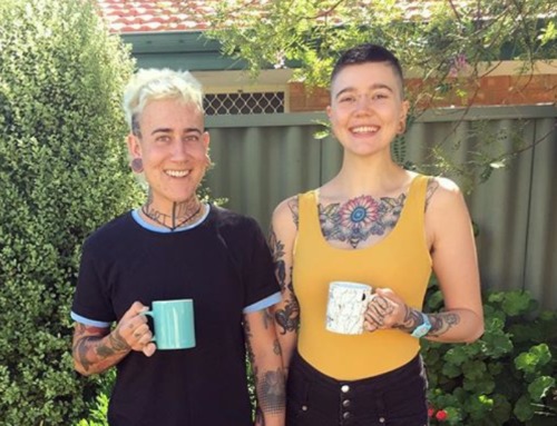 Julz Evans (left) and Cat Franke