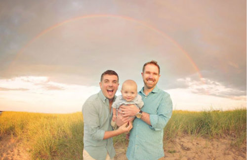 Gay dads Jason Babcock and Adam Gentile