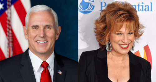 Vice President Mike Pence isn't satisfied with Joy Behar's apology to him, and wants her to apologize to all Christians Mike Pence Joy Behar