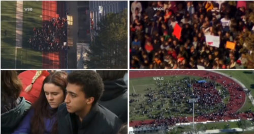Students are walking out of class across the country to protest gun violence National Walkout Day