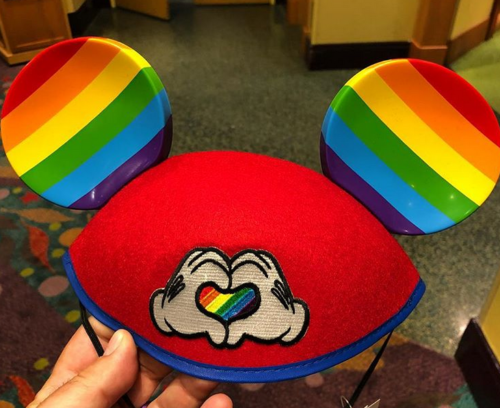 Disney, LGBTQ, Pride, rainbow, Mickey Mouse ears