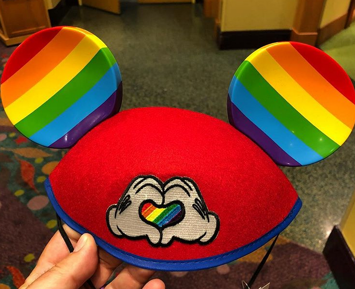 pastel rainbow mickey plush