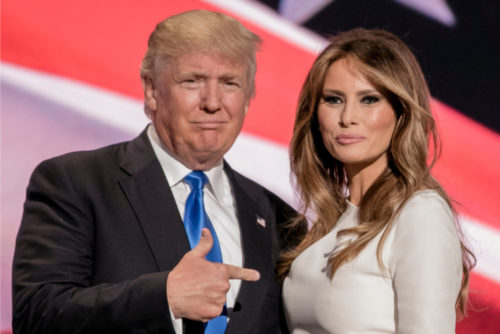 Donald and Melania Trump Trump-Melania-point