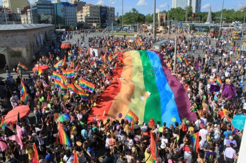 Istanbul’s Oct. 7, 2011, Pride celebration, at Taksim Square.