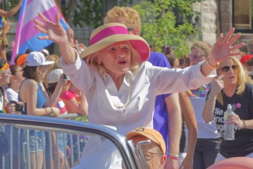LGBTQ hero Edith Windsor at Capital Pride, in Washington, D.C., in June 2017.