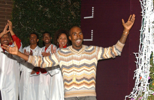 Kanye West Holiday Window Lighting to benefit the Kanye West Foundation Loop Dreams Program, Stella McCartney Boutique, Los Angeles, CA, December 5, 2006.