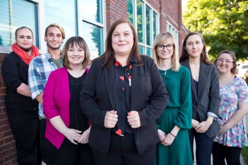 Congressional candidate Jessica McClure and her campaign staff