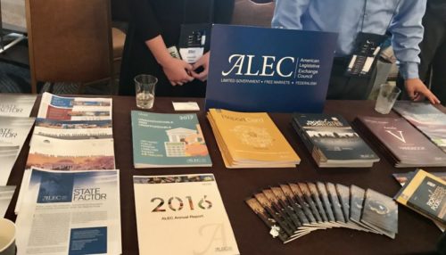 ALEC booth at Faith and Freedodm Conference