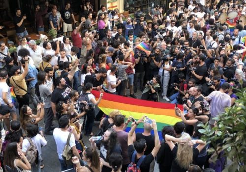 Pride was banned in Turkey, but a thousand people rallied before police arrested 11 people. Pride Istanbul