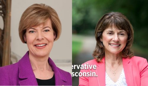 Tammy Baldwin (l) and Leah Vukmir vukmir-baldwin