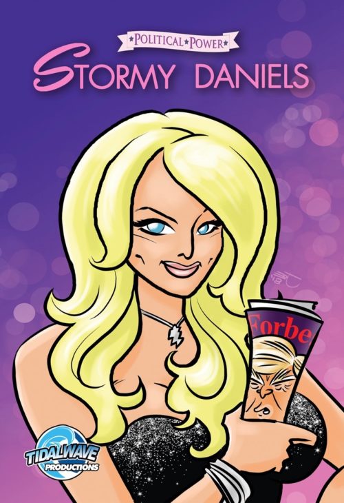 One of the collectible covers for "Political Power: Stormy Daniels."