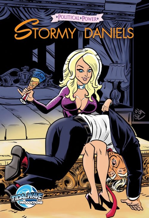 One of the collectible covers for "Political Power: Stormy Daniels."