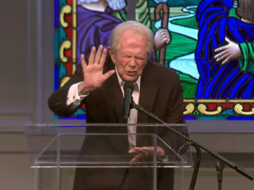 Pat Robertson on CBN, praying away the rain