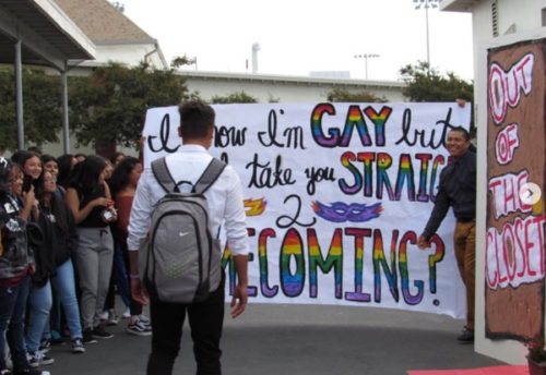 Alexander Duarte asking Erick Pineda to homecoming. Alexander Duarte asking Erick Pineda to homecoming.
