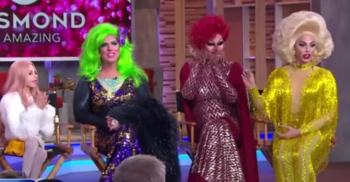 Desmond is Amazing, Hedda Lettuce, Shannel, and Alyssa Edwards on GMA Day. Desmond is Amazing, Hedda Lettuce, Shannel, and Alyssa Edwards on GMA Day.