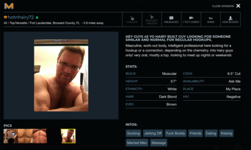 Norman Goldwasser's profile on Manhunt Norman Goldwasser's profile on Manhunt