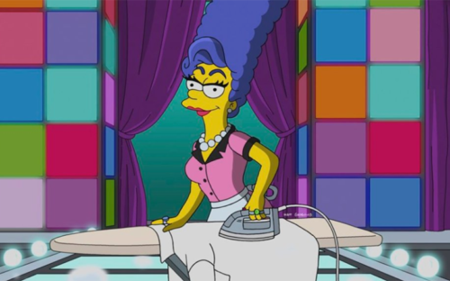 Image from The Simpsons' drag episode