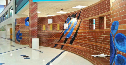Northwestern High School interior of N. western high school