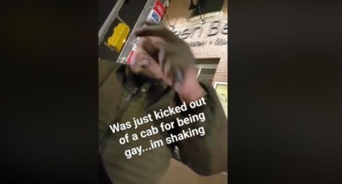 Travis Paul recorded what he says is a taxi driver kicking him out of the cab because he is gay. Travis Paul recorded what he says is a taxi driver kicking him out of the cab because he is gay.