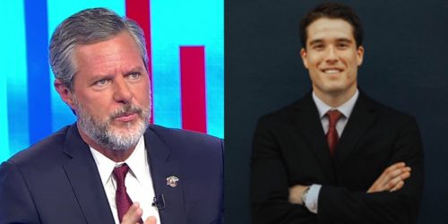 Jerry Falwell Jr. and Giancarlo Granda Jerry Falwell Jr. and Giancarlo Granda