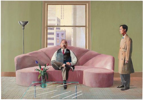 The David Hockney painting, "Henry Geldzahler and Christopher Scott" could fetch $38 million or more at auction. The David Hockney painting, "Henry Geldzahler and Christopher Scott" could fetch $38 million or more at auction.