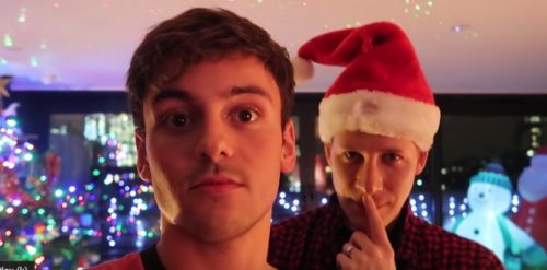 Tom Daley and Dustin Lance Black get ready for baby's first Christmas. Tom Daley and Dustin Lance Black get ready for baby's first Christmas.