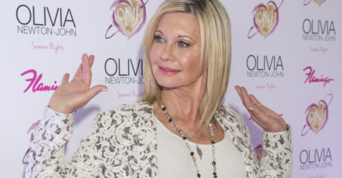 Entertainer Olivia Newton-John attends the grand opening of her residency show 'Summer Nights' at Flamingo Las Vegas on April 11, 2014 Entertainer Olivia Newton-John attends the grand opening of her residency show 'Summer Nights' at Flamingo Las Vegas on April 11, 2014