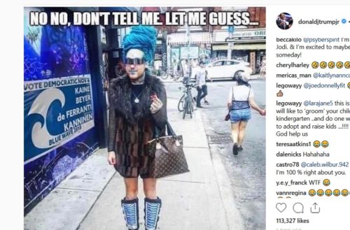 The Instagram post in question