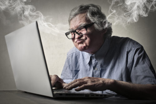 Older conservative Facebook users