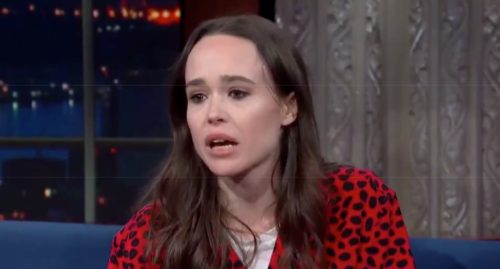 Ellen Page appeared on the Late Show with Stephen Colbert on Jan 31 and quickly launched into an impassioned takedown of the Trump administration's attacks on LGBTQ rights. Ellen Page appeared on the Late Show with Stephen Colbert on Jan 31 and quickly launched into an impassioned takedown of the Trump administration's attacks on LGBTQ rights.