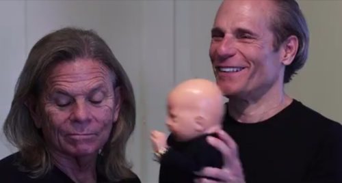 AJ Sapolnick, Mark Kirby, and baby Digby