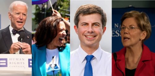 Joe Biden, Kamala Harris, Pete Buttigieg, Elizabeth Warren Joe Biden, Kamala Harris, Pete Buttigieg, Elizabeth Warren