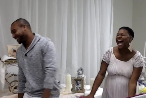 A disappointed dad-to-be goes off to sulk. A disappointed dad-to-be goes off to sulk.