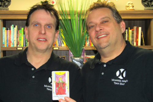 Mark Mullins (left) is suing the town of Richlands, VA for violating his religious freedom after town officials refused to allow him to open a tarot card reading shop. Mark Mullins (left) is suing the town of Richlands, VA for violating his religious freedom after town officials refused to allow him to open a tarot card reading shop.