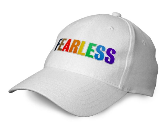 A baseball cap with 