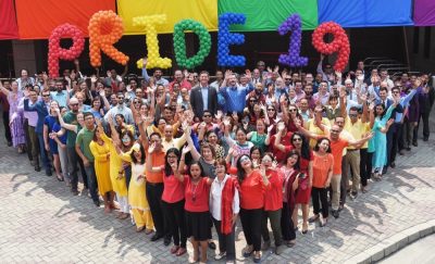 Employees of the US Mission in Nepal celebrate Pride.