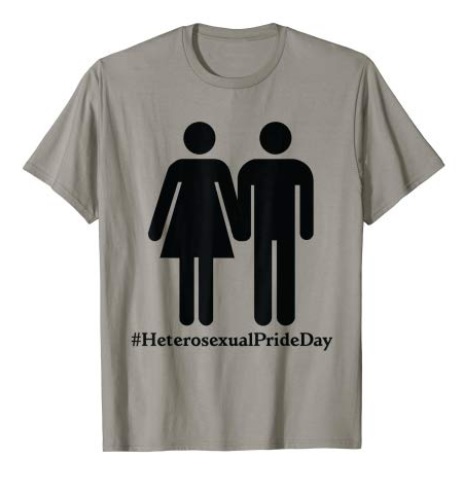 Gray Straight Pride T-shirt