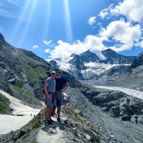 Brent and Michael in the Swiss Alps