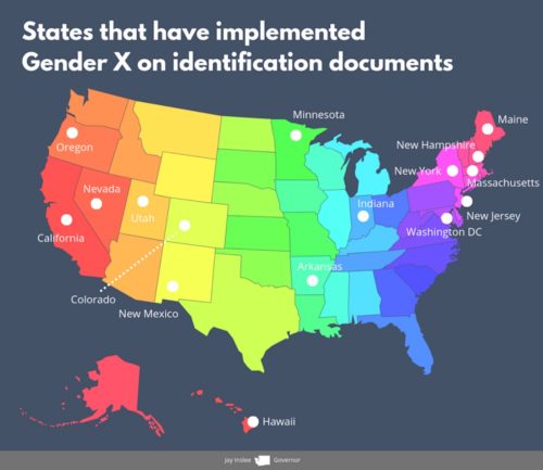 which states have non binary id options