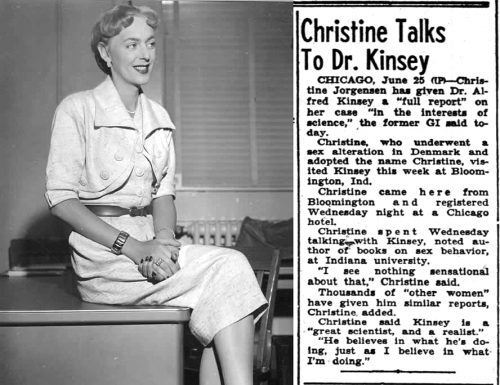 Column about Christine meeting Kinsey