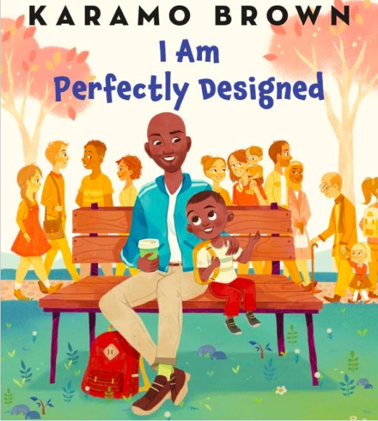 The cover of Karamo Brown's childrens book, "I Am Perfectly Designed"