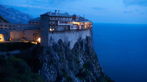 Simonos Petras Monastery Mount Athos, Greece