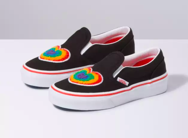 girl rainbow vans