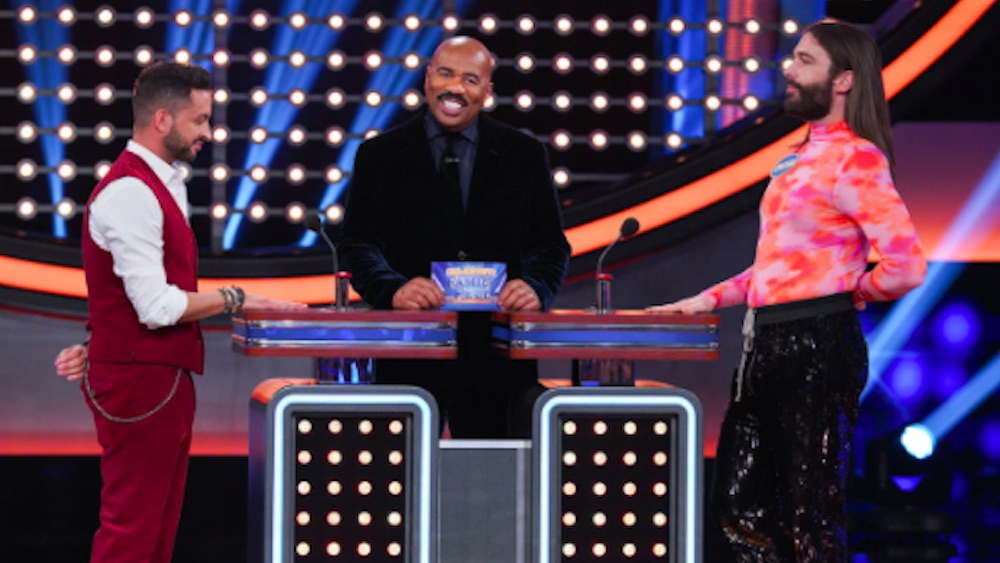 The old &#038; new &#8220;Queer Eye&#8221; casts will face off on Celebrity Family Feud. Can Steve Harvey handle it?