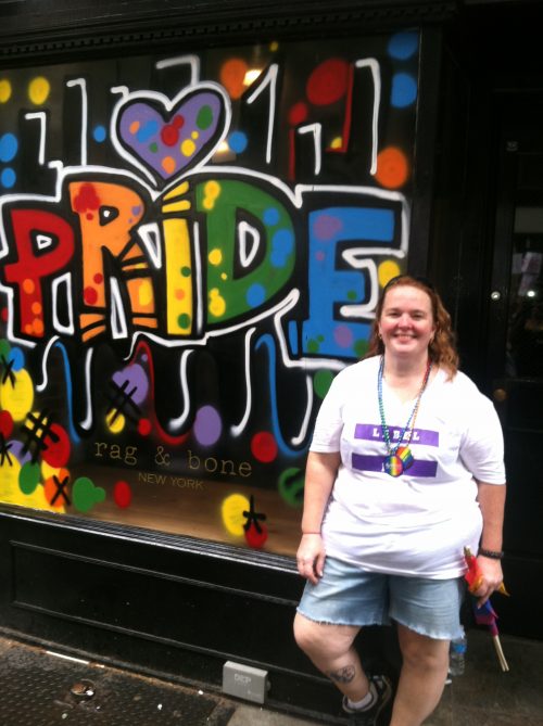 Terri Rieck at NYC Pride, June 30, 2013.